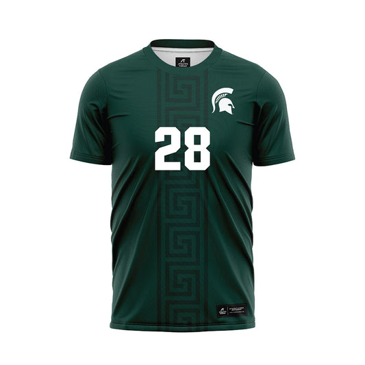 Michigan State - NCAA Women's Soccer : Renee Watson - Green Soccer Jersey-0