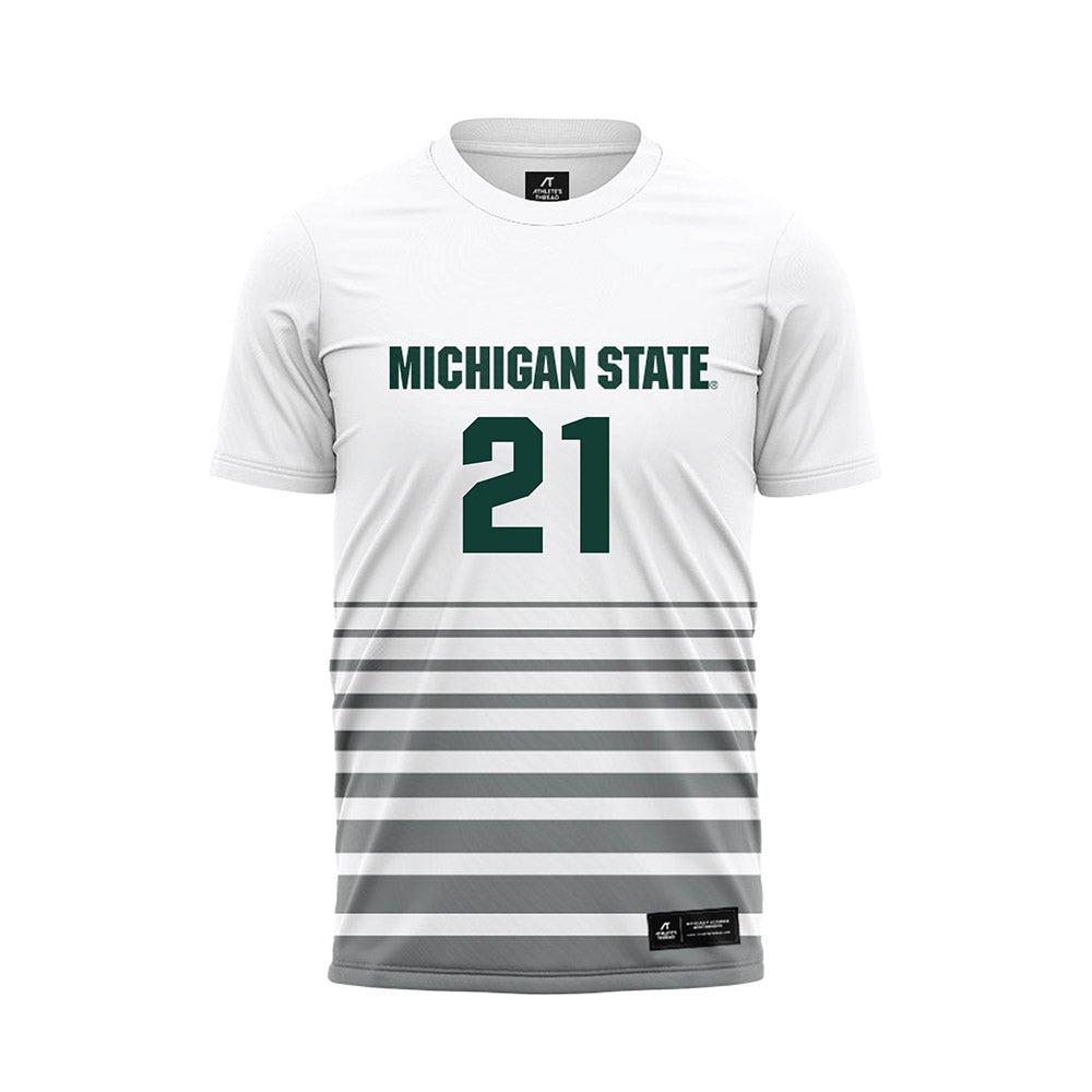 Michigan State - NCAA Women's Soccer : Eden Bretzer - White Soccer Jersey-0