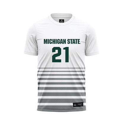 Michigan State - NCAA Women's Soccer : Eden Bretzer - White Soccer Jersey-0