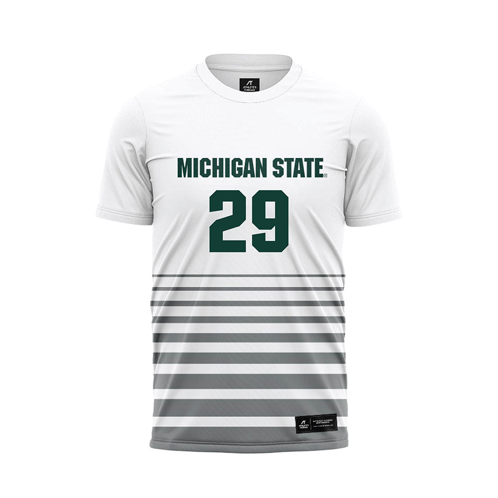 Michigan State - NCAA Women's Soccer : Addison Baldus - White Soccer Jersey-0