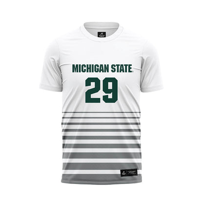 Michigan State - NCAA Women's Soccer : Addison Baldus - White Soccer Jersey-0