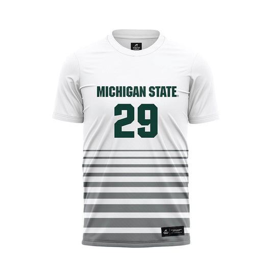 Michigan State - NCAA Women's Soccer : Addison Baldus - White Soccer Jersey-0
