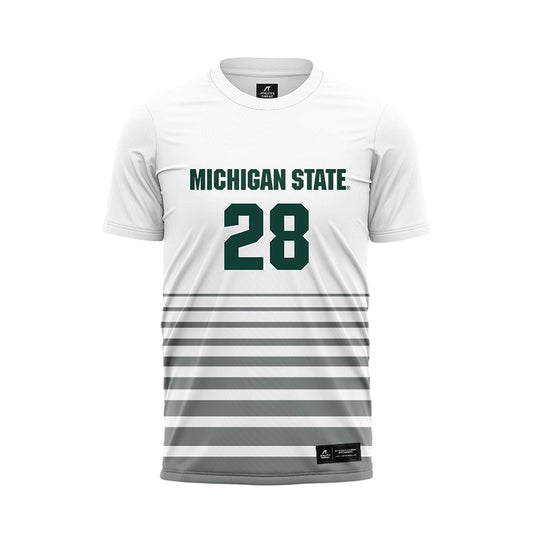Michigan State - NCAA Women's Soccer : Renee Watson - White Soccer Jersey-0