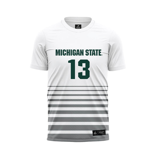 Michigan State - NCAA Women's Soccer : LJ Pearcy - White Soccer Jersey-0