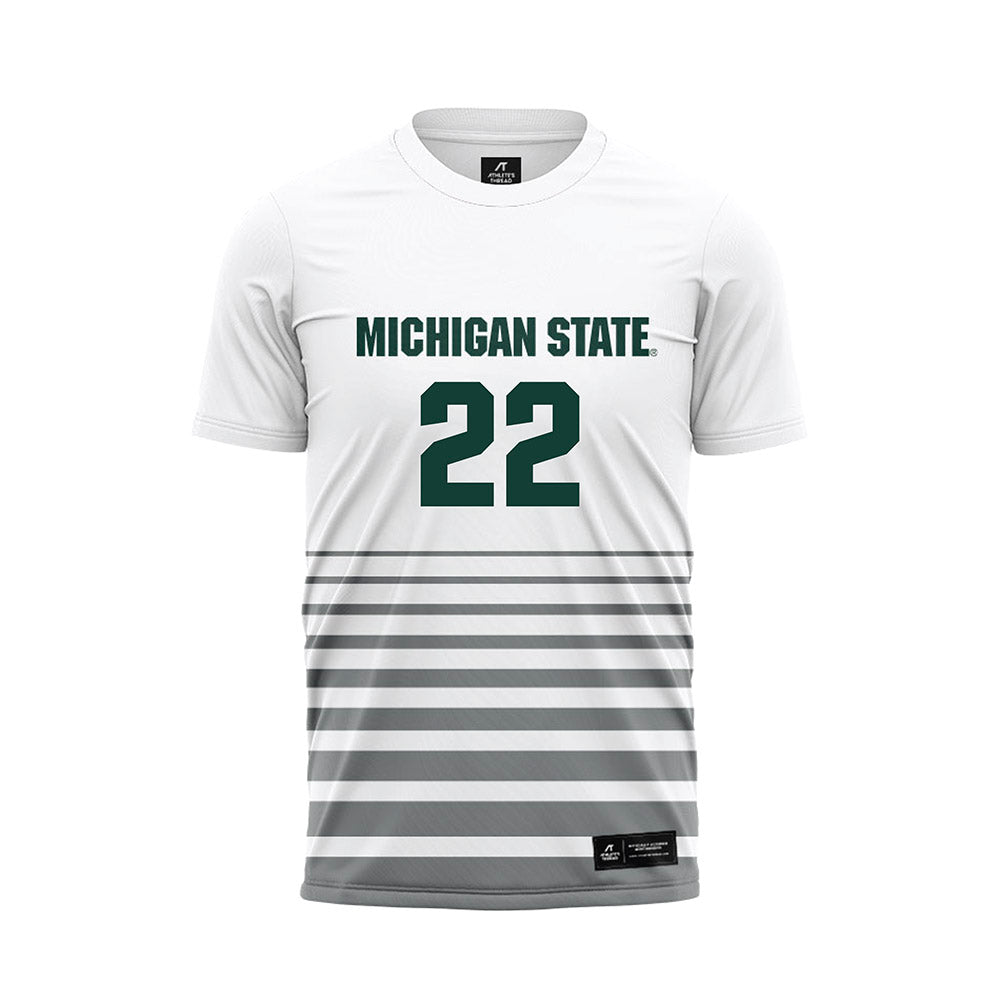 Michigan State - NCAA Women's Soccer : Ella Janz - White Soccer Jersey