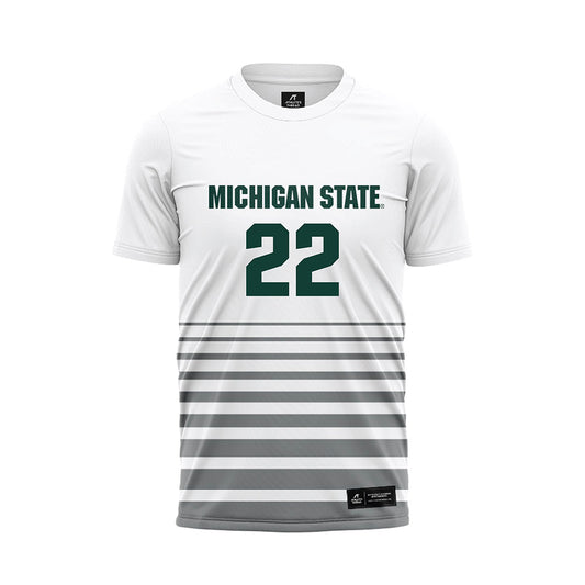 Michigan State - NCAA Women's Soccer : Ella Janz - White Soccer Jersey