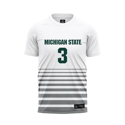 Michigan State - NCAA Women's Soccer : Mekenzie Rogers - White Soccer Jersey-0