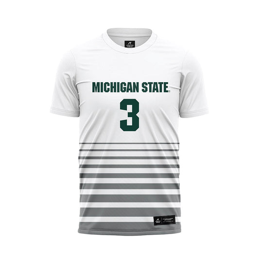 Michigan State - NCAA Women's Soccer : Mekenzie Rogers - White Soccer Jersey-0