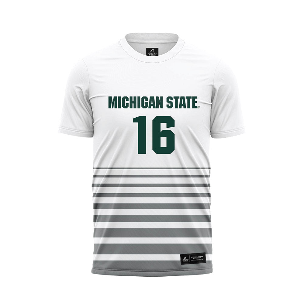 Michigan State - NCAA Women's Soccer : Kaleigh Mcpherson - White Soccer Jersey-0