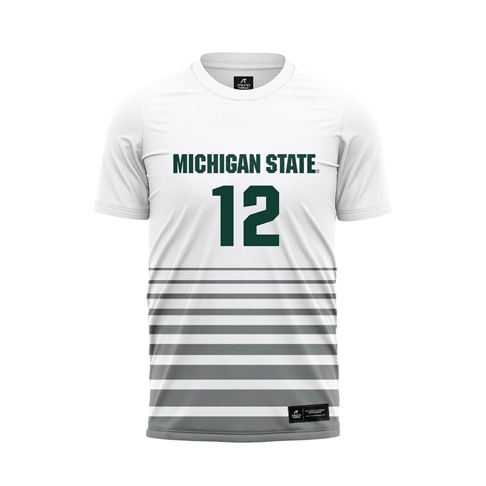 Michigan State - NCAA Women's Soccer : Mackenzie Kruer - White Soccer Jersey-0
