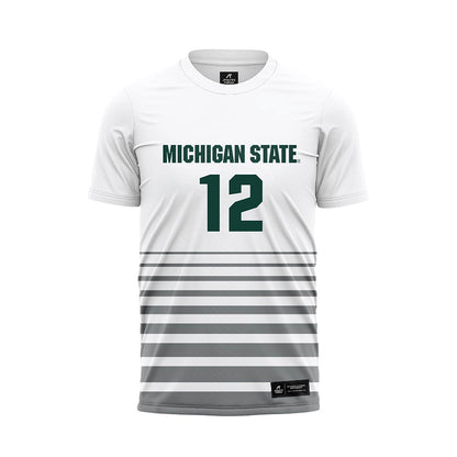 Michigan State - NCAA Women's Soccer : Mackenzie Kruer - White Soccer Jersey-0