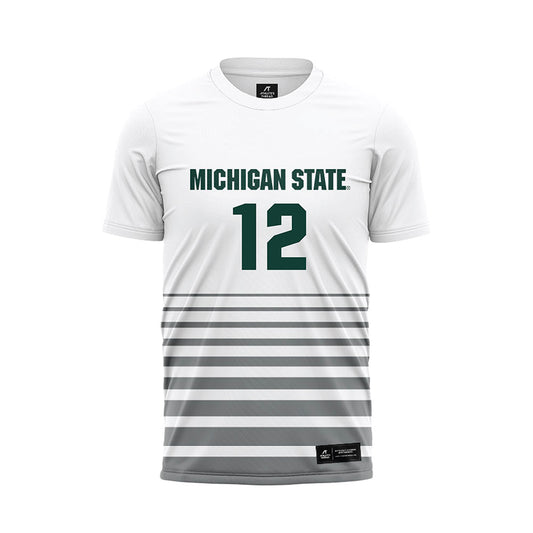 Michigan State - NCAA Women's Soccer : Mackenzie Kruer - White Soccer Jersey-0