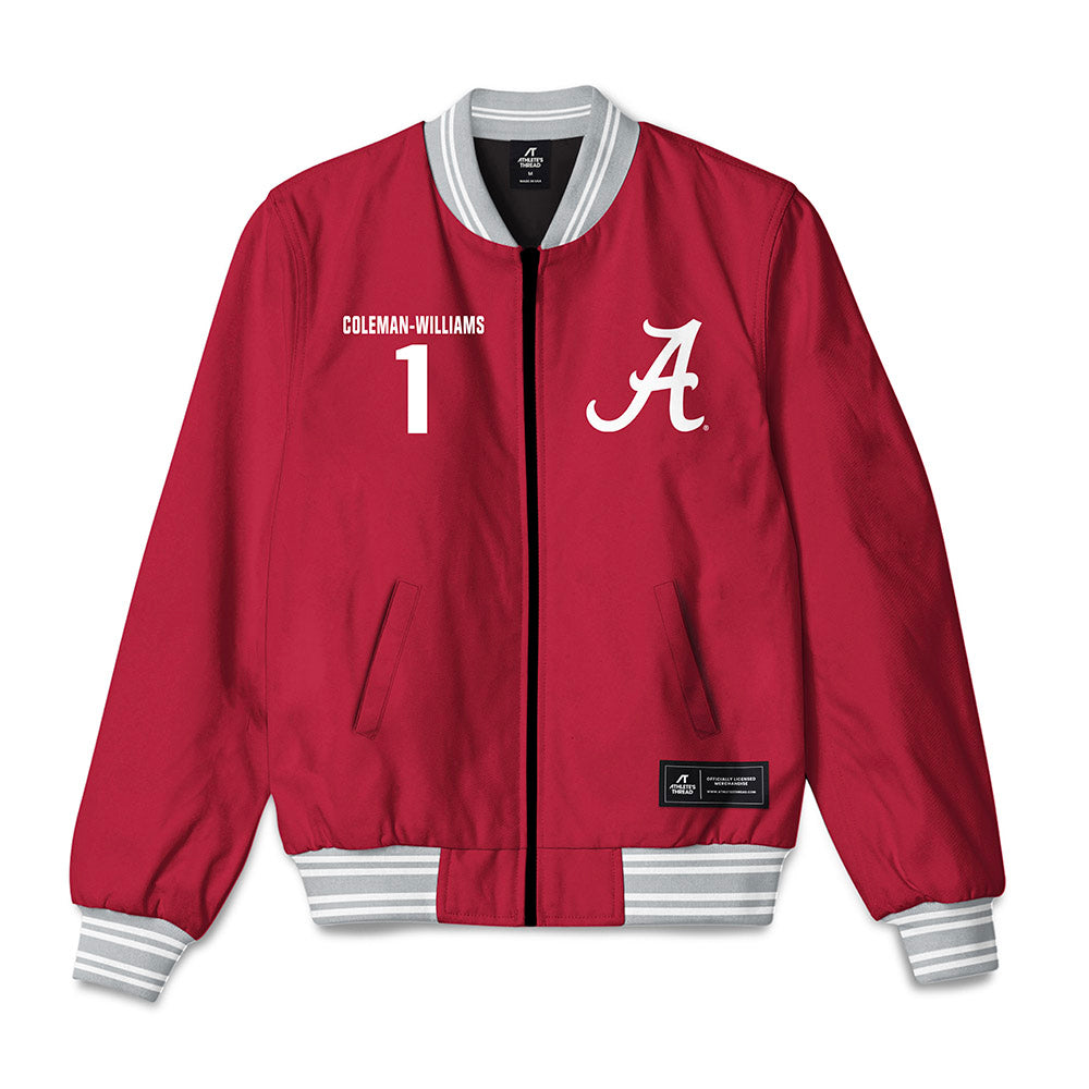 Alabama - NCAA Football : Ryan Coleman-Williams - Bomber Jacket-1