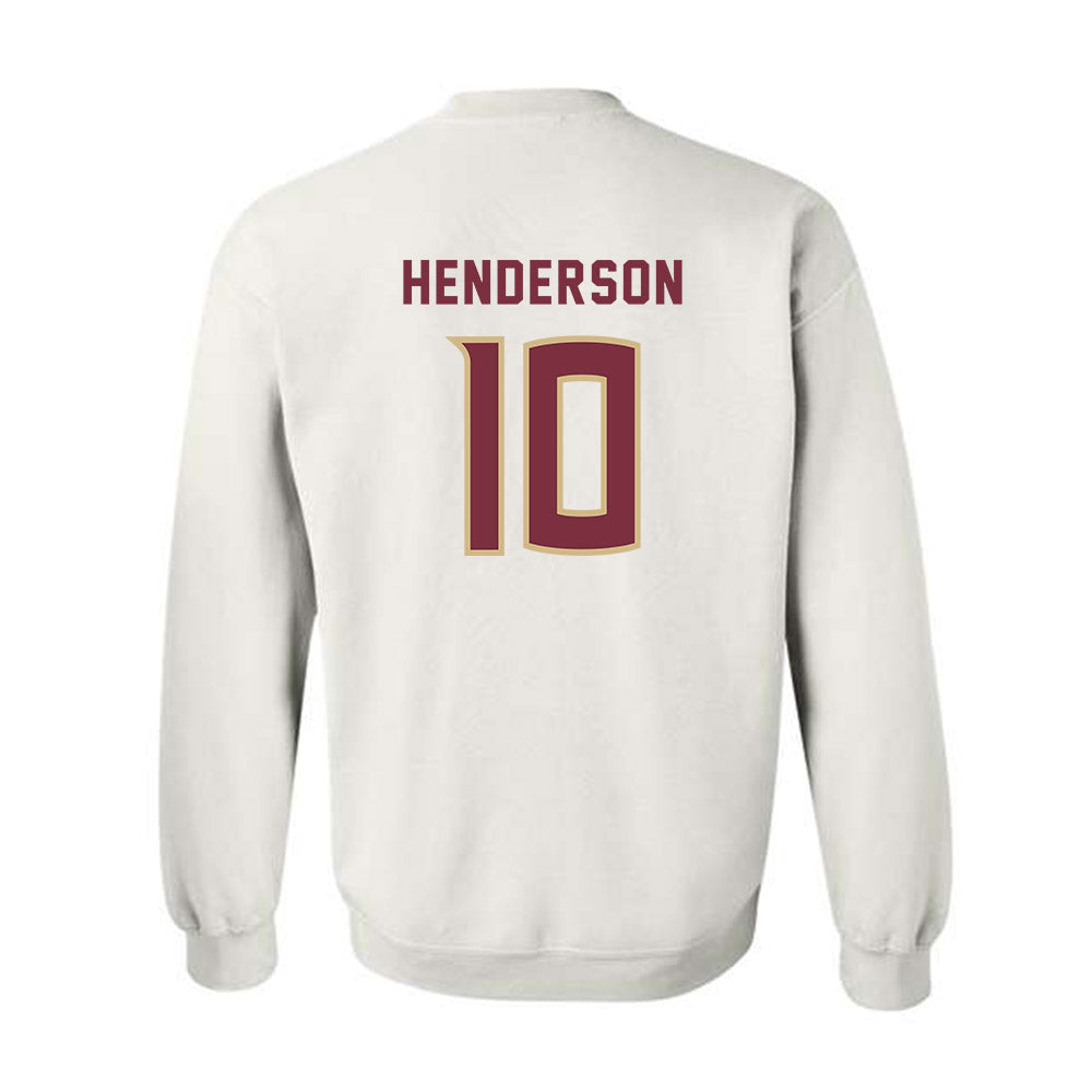 FSU - NCAA Women's Soccer : Ashley Henderson - Replica Shersey Crewneck Sweatshirt-1