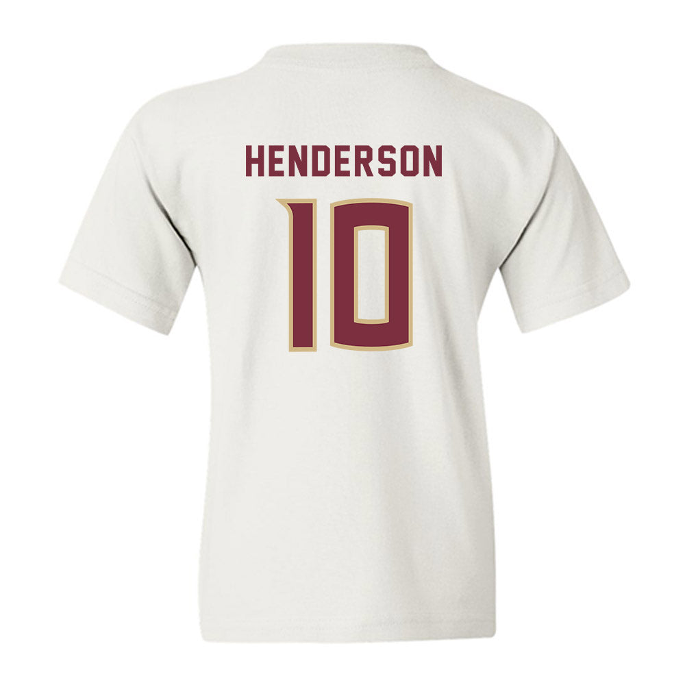 FSU - NCAA Women's Soccer : Ashley Henderson - Replica Shersey Youth T-Shirt-1