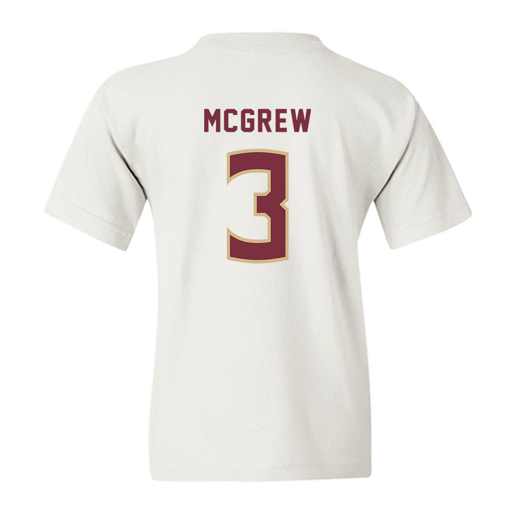 FSU - NCAA Women's Soccer : Jaida McGrew - Replica Shersey Youth T-Shirt-1