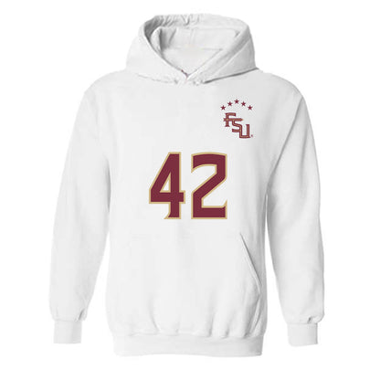 FSU - NCAA Women's Soccer : Wrianna Hudson - Replica Shersey Hooded Sweatshirt-0