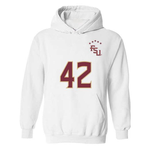 FSU - NCAA Women's Soccer : Wrianna Hudson - Replica Shersey Hooded Sweatshirt-0