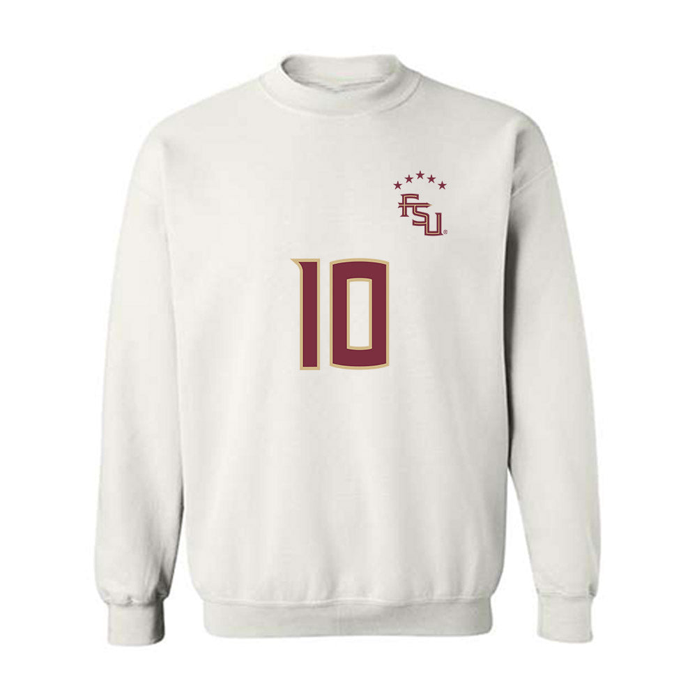 FSU - NCAA Women's Soccer : Peyton Nourse - Replica Shersey Crewneck Sweatshirt-0