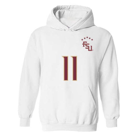 FSU - NCAA Women's Soccer : Jordynn Dudley - Replica Shersey Hooded Sweatshirt-0