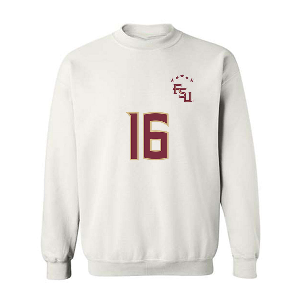 FSU - NCAA Women's Soccer : Sophia Nguyen - Replica Shersey Crewneck Sweatshirt-0