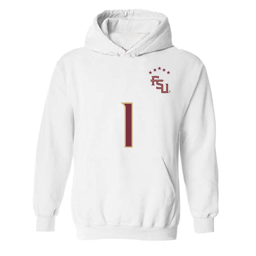 FSU - NCAA Women's Soccer : Adelyn Todd - Replica Shersey Hooded Sweatshirt-0