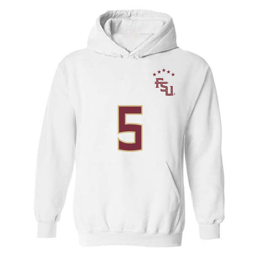 FSU - NCAA Women's Soccer : Giana Riley - Replica Shersey Hooded Sweatshirt-0