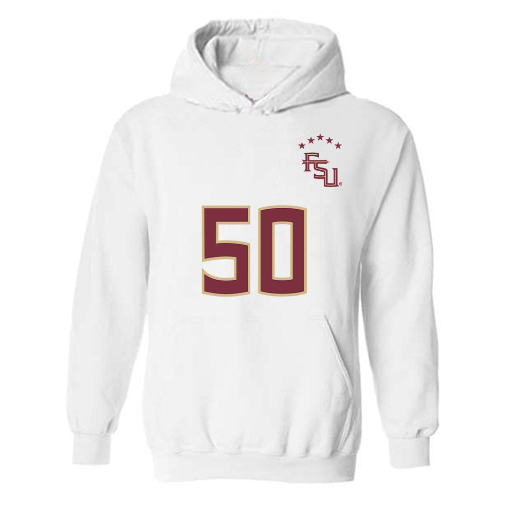 FSU - NCAA Women's Soccer : Omotara Junaid - Replica Shersey Hooded Sweatshirt-0