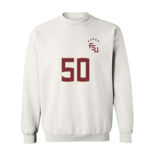 FSU - NCAA Women's Soccer : Omotara Junaid - Replica Shersey Crewneck Sweatshirt-0
