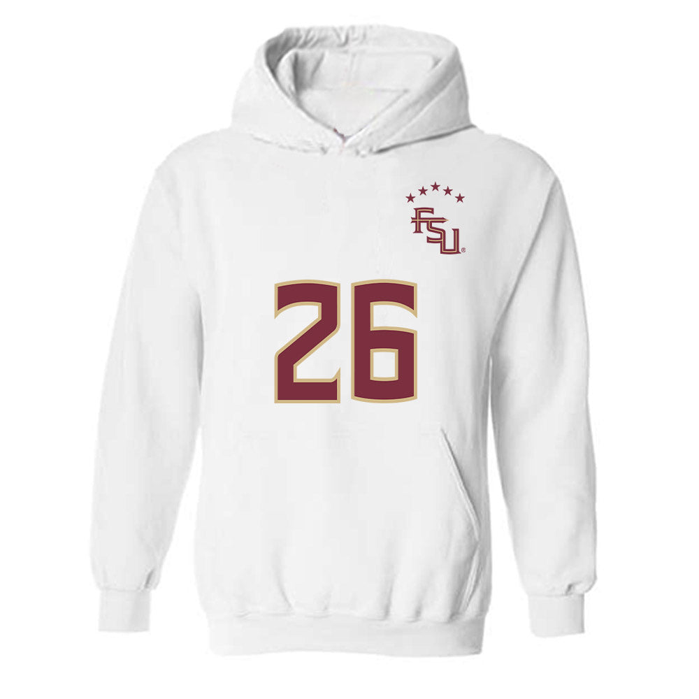 FSU - NCAA Women's Soccer : Samantha Erbach - Replica Shersey Hooded Sweatshirt-0