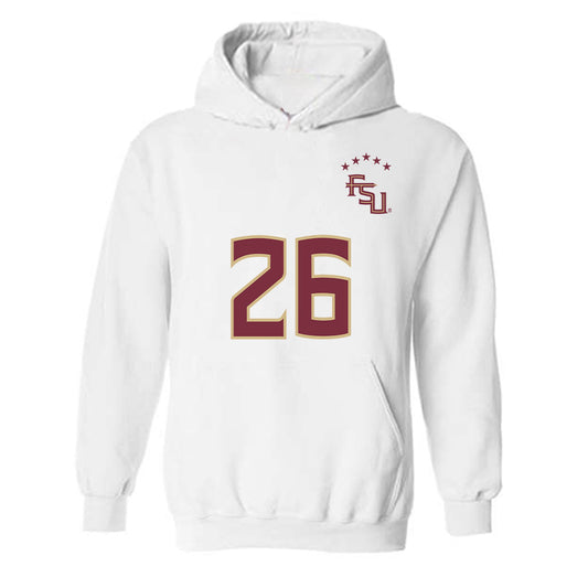 FSU - NCAA Women's Soccer : Samantha Erbach - Replica Shersey Hooded Sweatshirt-0