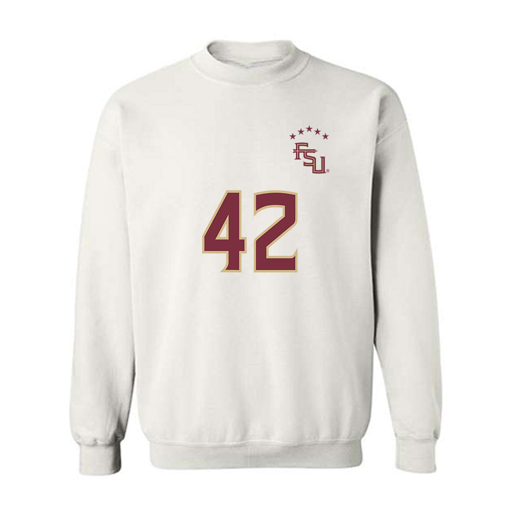 FSU - NCAA Women's Soccer : Wrianna Hudson - Replica Shersey Crewneck Sweatshirt-0