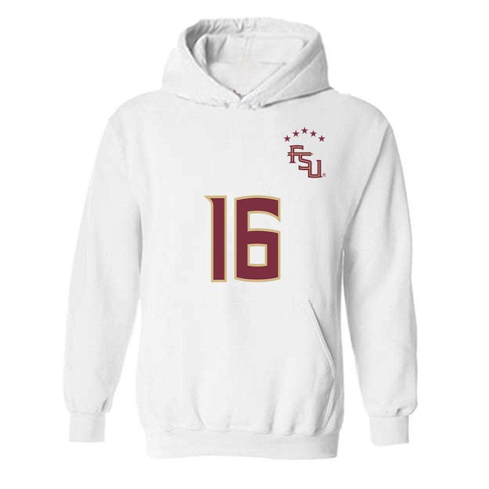 FSU - NCAA Women's Soccer : Sophia Nguyen - Replica Shersey Hooded Sweatshirt-0