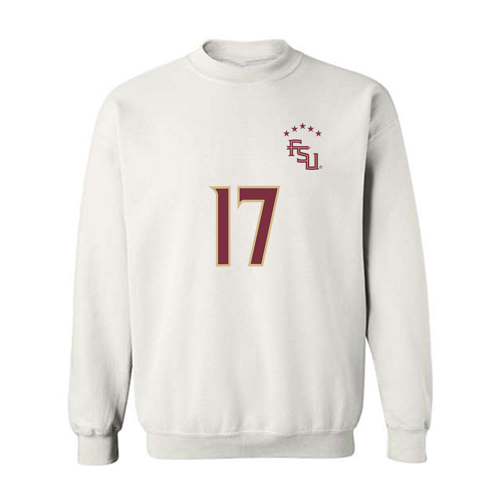 FSU - NCAA Women's Soccer : Amelia Van Zanten - Replica Shersey Crewneck Sweatshirt-0