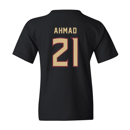 FSU - NCAA Women's Soccer : Nawreen Ahmad - Black Replica Shersey Youth T-Shirt-1