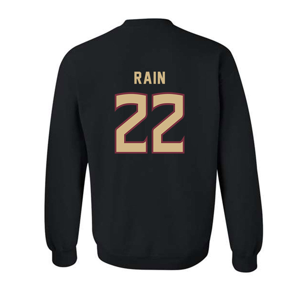 FSU - NCAA Women's Soccer : Claire Rain - Black Replica Shersey Crewneck Sweatshirt
