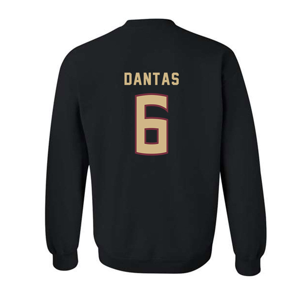 FSU - NCAA Women's Soccer : Lara Dantas - Black Replica Shersey Crewneck Sweatshirt