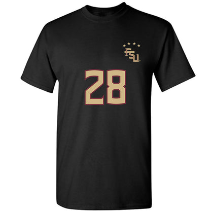 FSU - NCAA Women's Soccer : Olivia Page - Black Replica Shersey T-Shirt-0