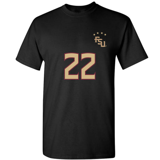 FSU - NCAA Women's Soccer : Claire Rain - Black Replica Shersey T-Shirt