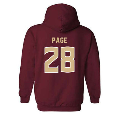 FSU - NCAA Women's Soccer : Olivia Page - Garnet Replica Shersey Hooded Sweatshirt-1