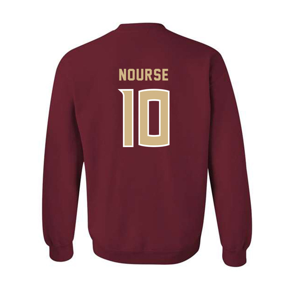 FSU - NCAA Women's Soccer : Peyton Nourse - Garnet Replica Shersey Crewneck Sweatshirt