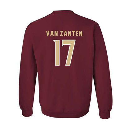 FSU - NCAA Women's Soccer : Amelia Van Zanten - Garnet Replica Shersey Crewneck Sweatshirt-1