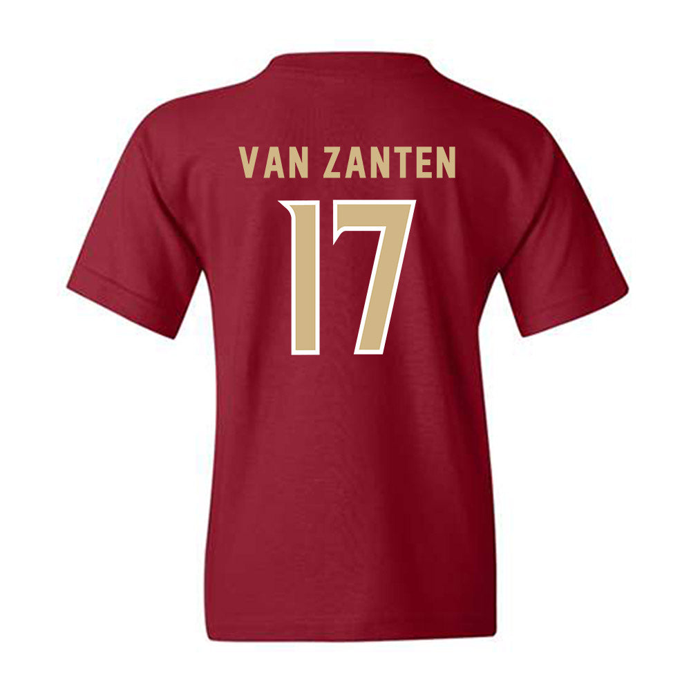 FSU - NCAA Women's Soccer : Amelia Van Zanten - Garnet Replica Shersey Youth T-Shirt-1