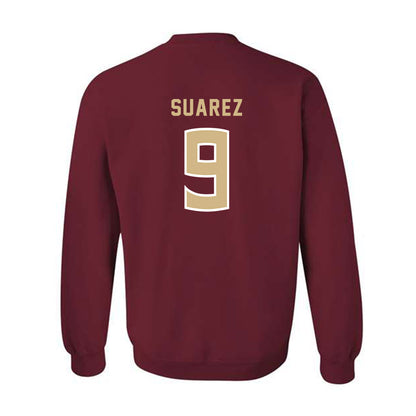 FSU - NCAA Women's Soccer : Taylor Suarez - Garnet Replica Shersey Crewneck Sweatshirt