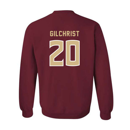 FSU - NCAA Women's Soccer : Heather Gilchrist - Garnet Replica Shersey Crewneck Sweatshirt-1
