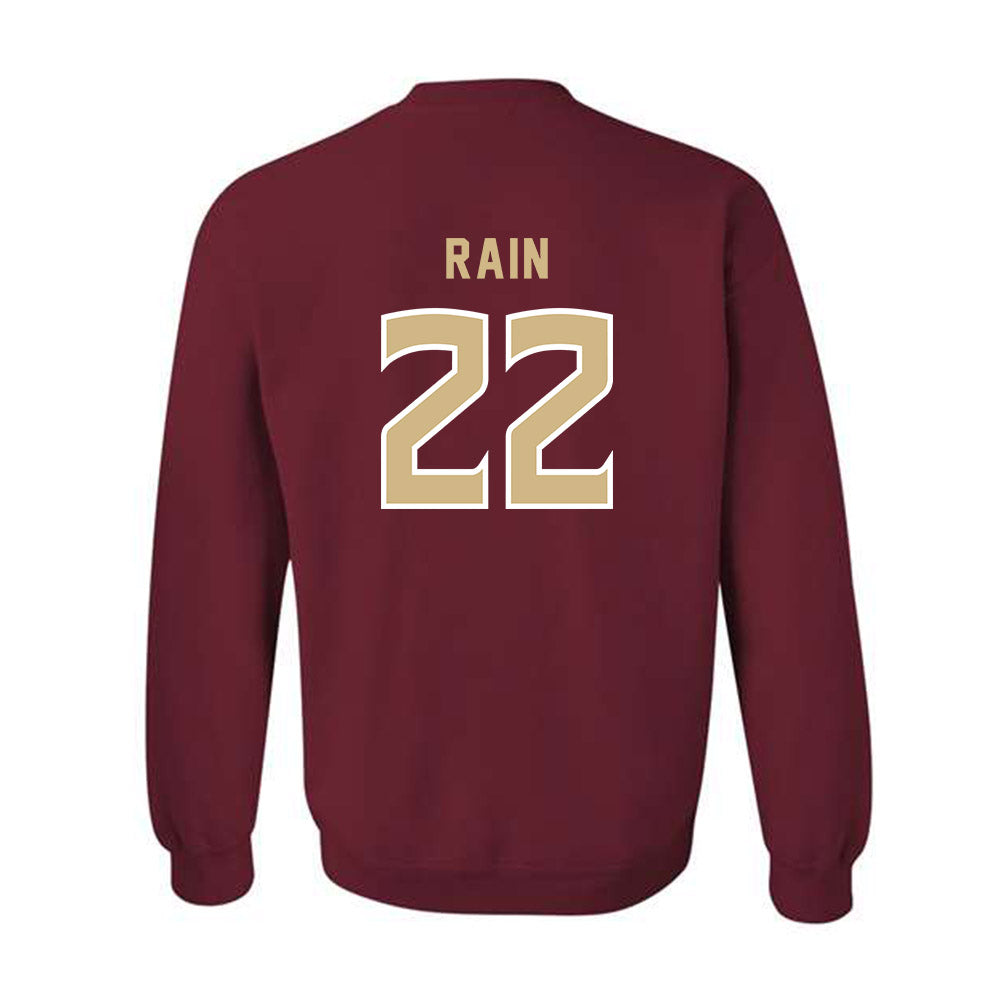 FSU - NCAA Women's Soccer : Claire Rain - Garnet Replica Shersey Crewneck Sweatshirt