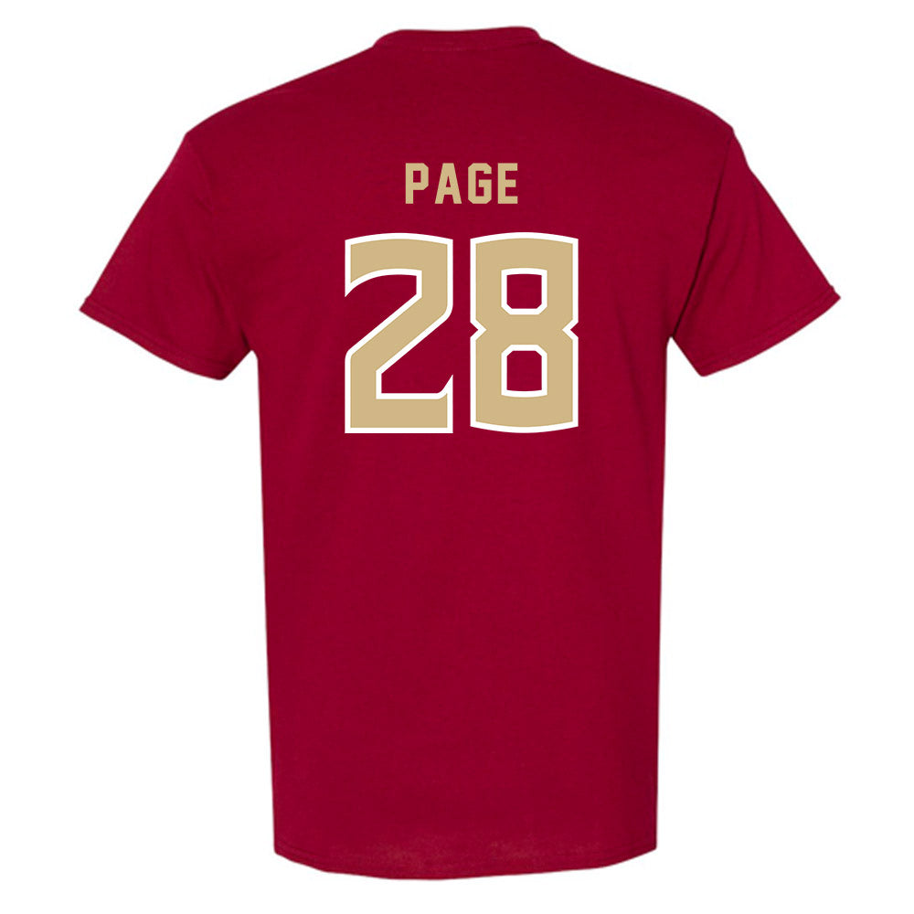 FSU - NCAA Women's Soccer : Olivia Page - Garnet Replica Shersey T-Shirt-1