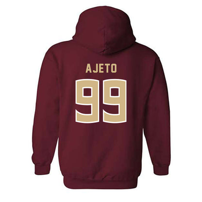 FSU - NCAA Women's Soccer : Ryder Ajeto - Garnet Replica Shersey Hooded Sweatshirt-1