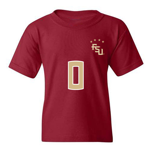 FSU - NCAA Women's Soccer : Evan O'Steen - Garnet Replica Shersey Youth T-Shirt-0
