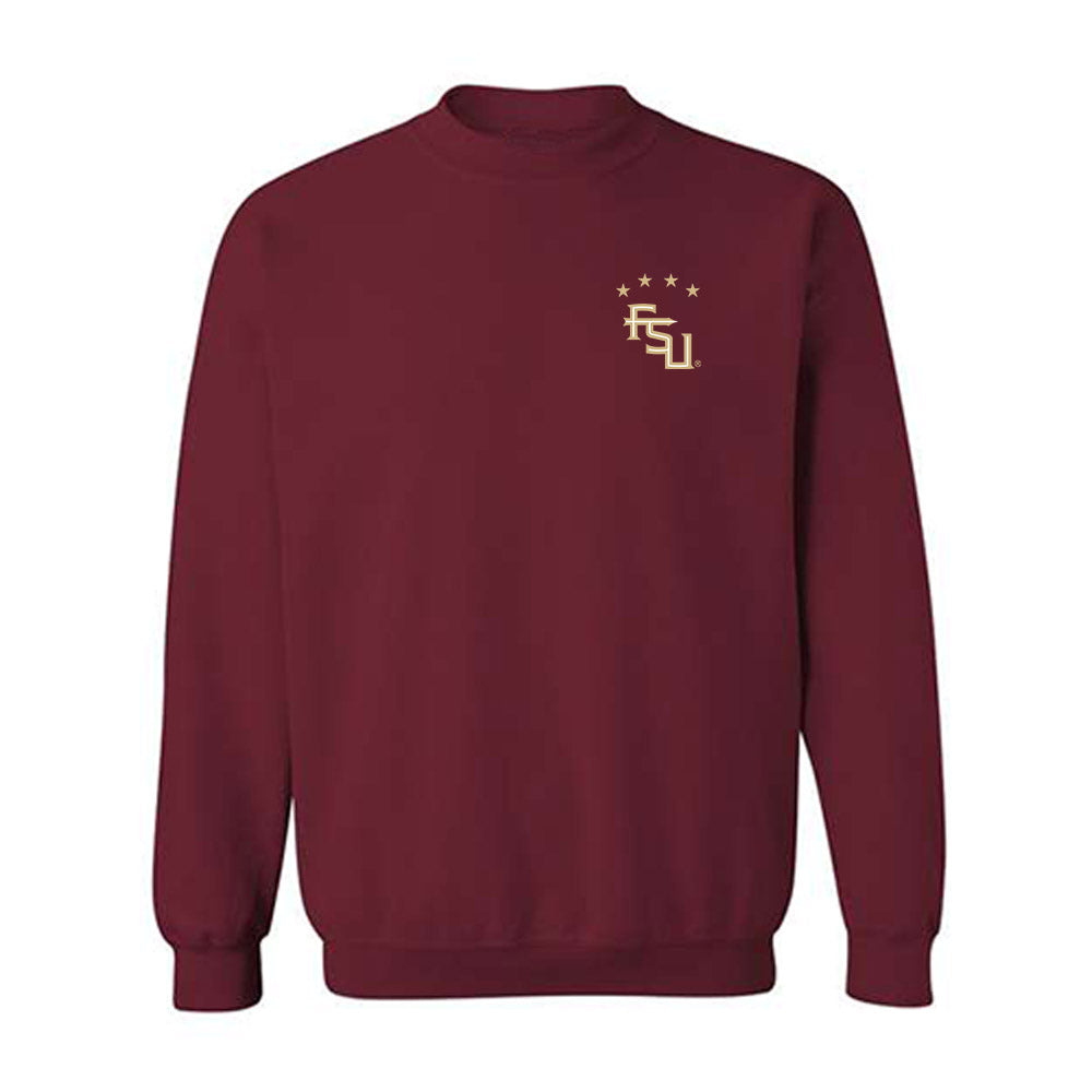 FSU - NCAA Women's Soccer : Tanner Strickland - Garnet Replica Shersey Crewneck Sweatshirt-0